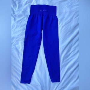 NVGTN Cobalt blue seamless leggings.